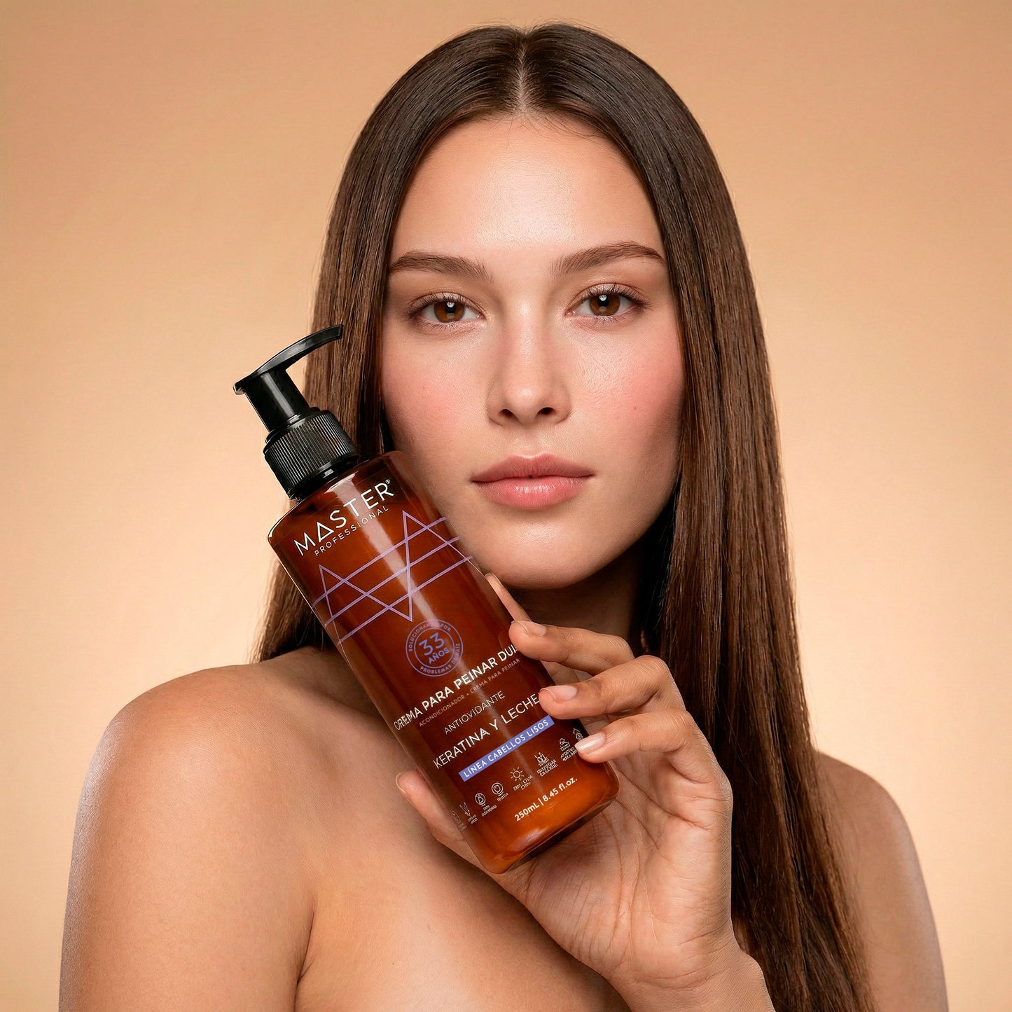 CREMA PARA PEINAR DUAL LISOS KERATINA Y LECHE 250mL