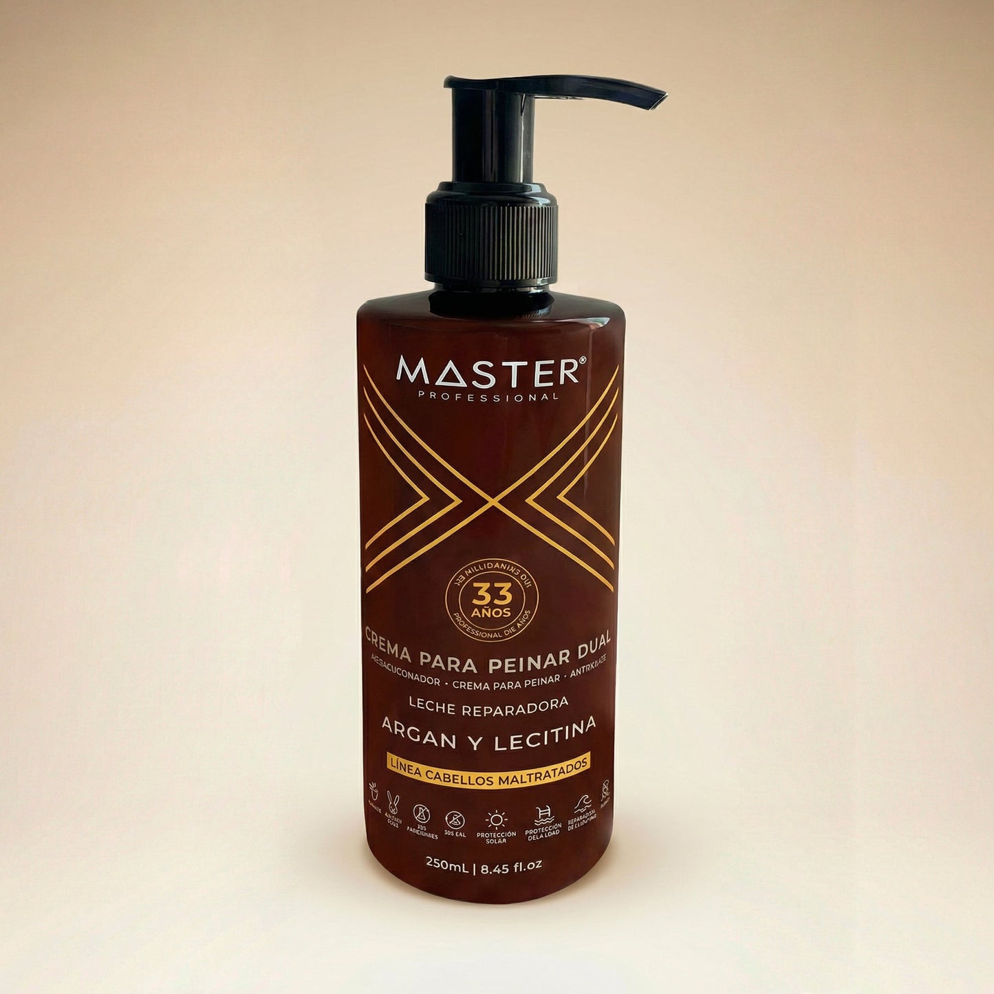 CREMA PARA PEINAR DUAL REPARADORA ARGÁN Y LECITINA 250mL
