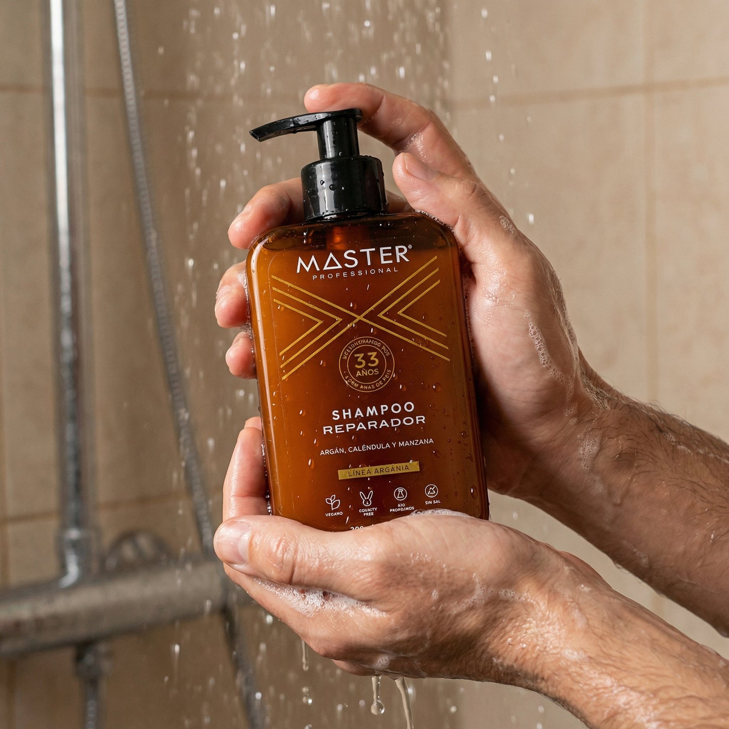 SHAMPOO REPARADOR ARGÁN, CALÉNDULA Y MANZANA 300mL