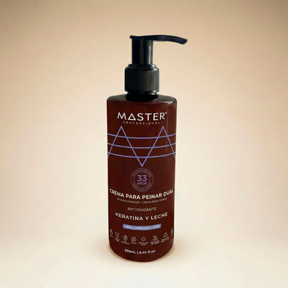 CREMA PARA PEINAR DUAL LISOS KERATINA Y LECHE 250mL